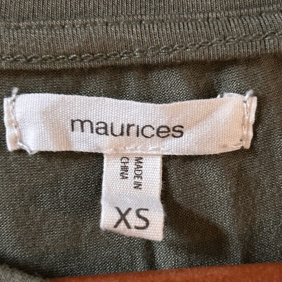 Maurices Sage/Green cold shoulder dress, XS, good condition . - Picture 3 of 3